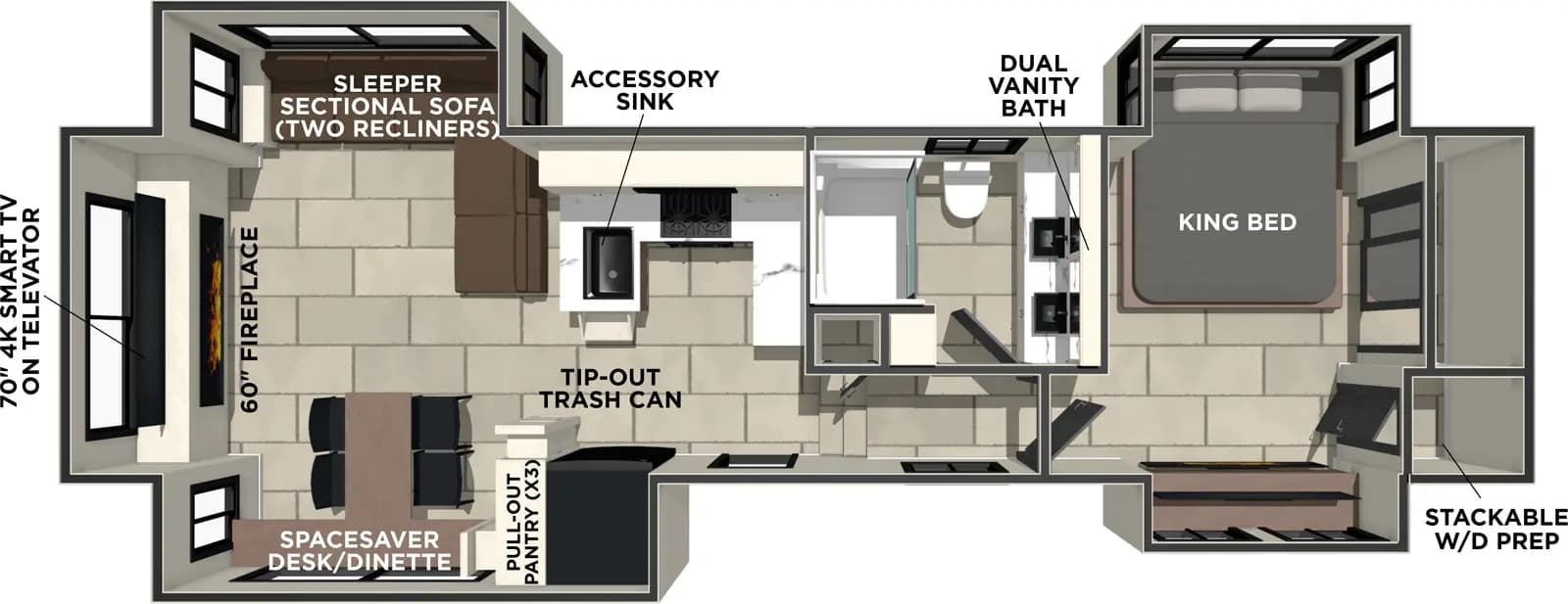 Prime Time Sanibel 34LOUNGE floorplan