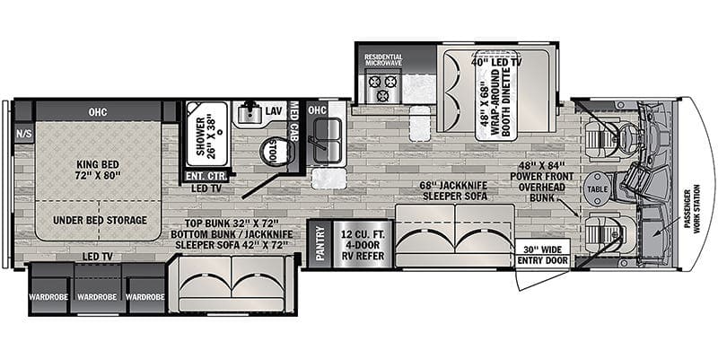 2023 Forest River FR3 32DS floorplan