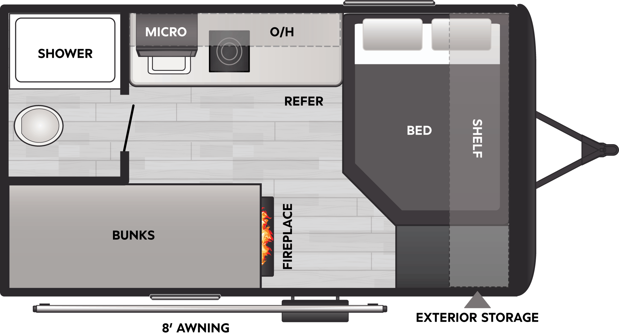 2026 Keystone Coleman 13B floorplan