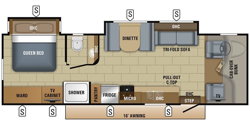 2018 Jayco Greyhawk 29MV floorplan
