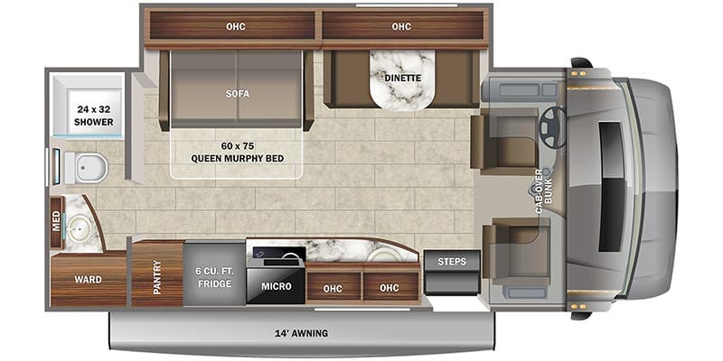 2022 Jayco Melbourne Prestige 24RP floorplan