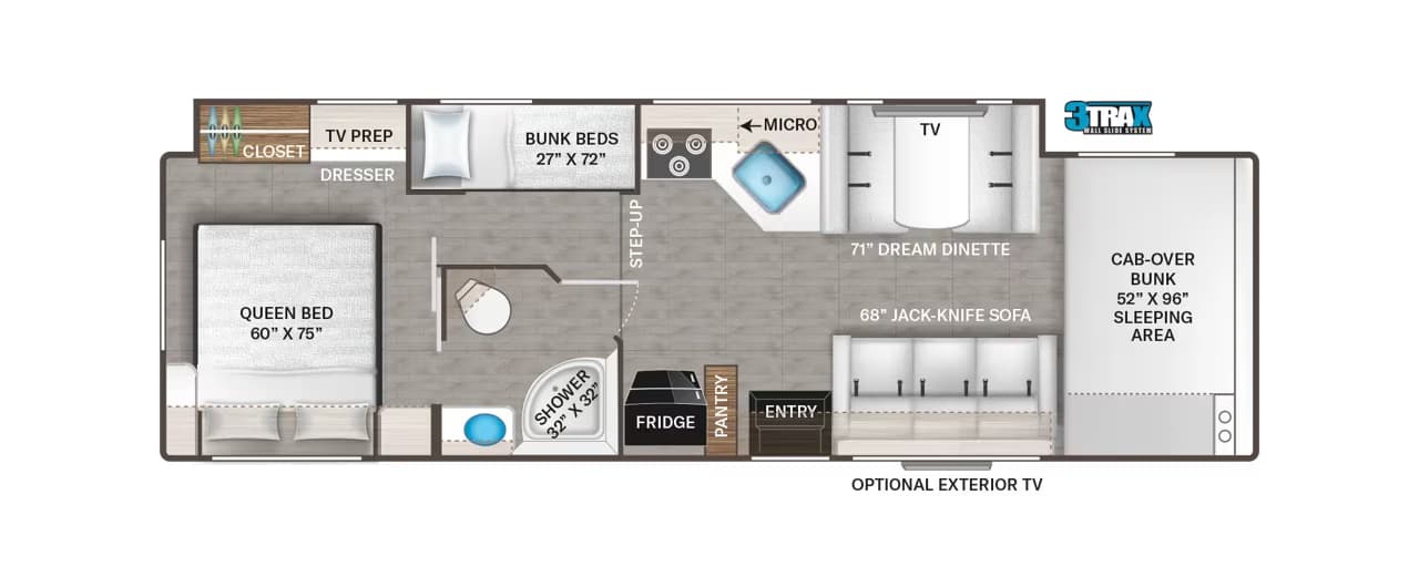 2028 Thor Motor Coach Four Winds 31E floorplan