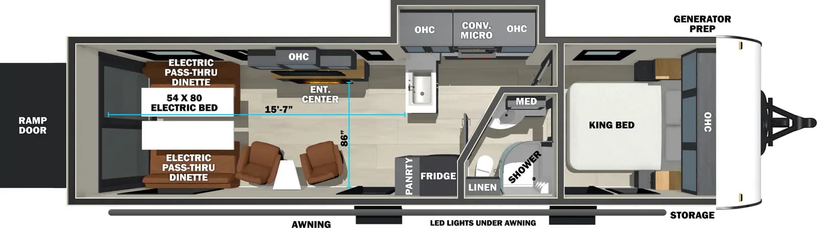 Forest River Stealth 2900 floorplan