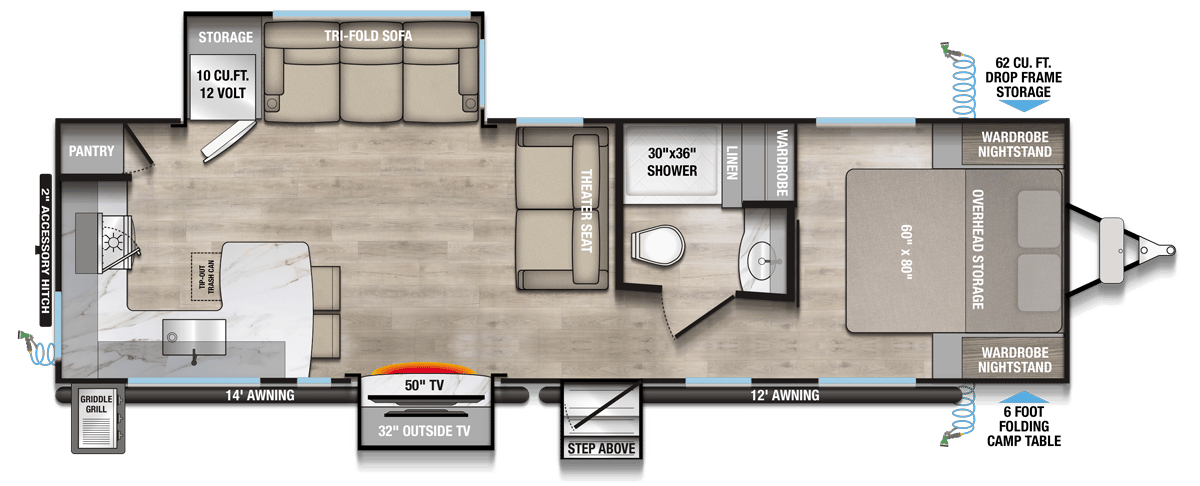 Alliance RV Delta 294RK floorplan