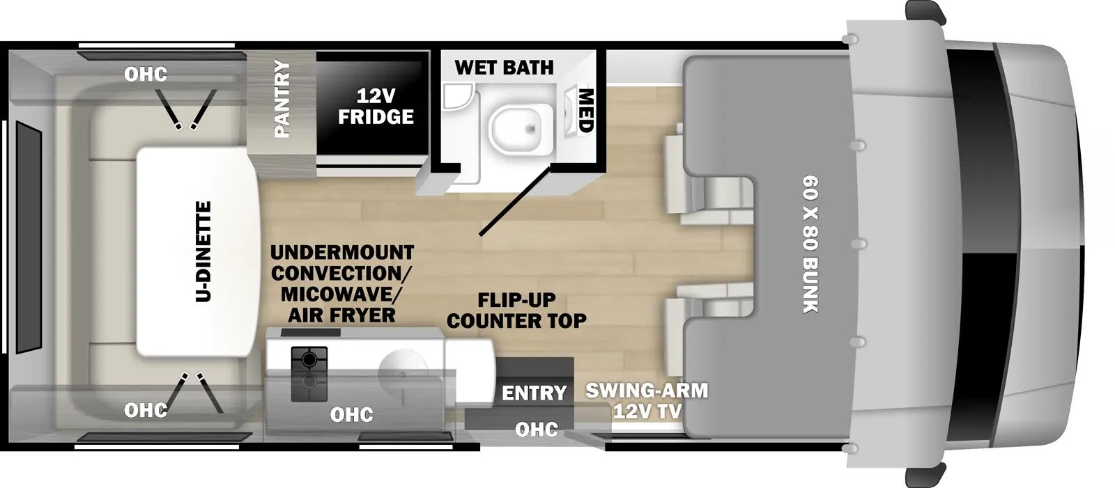 2027 Forest River Solera 19N floorplan