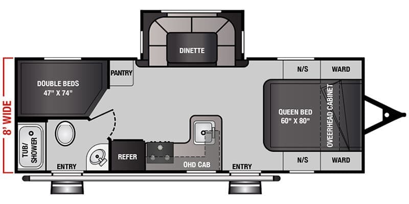 2024 Genesis Supreme Surfside Limited 25BHS floorplan