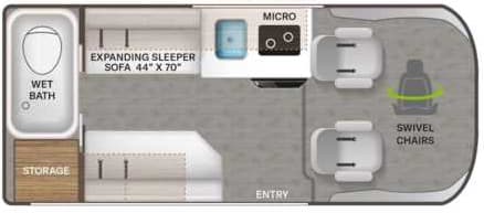 2026 Thor Motor Coach Rize 18G floorplan