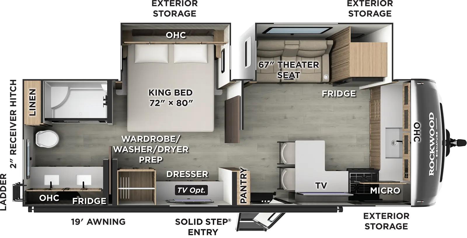 Forest River Rockwood Signature 8263MBR floorplan