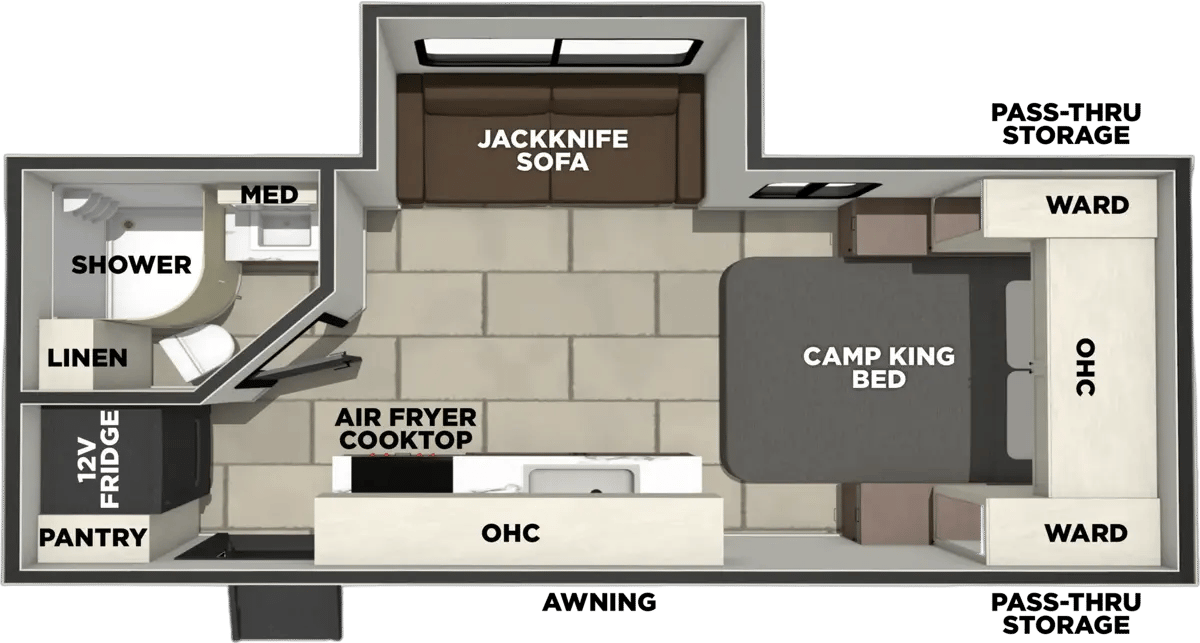 Forest River Tracer 185JH floorplan