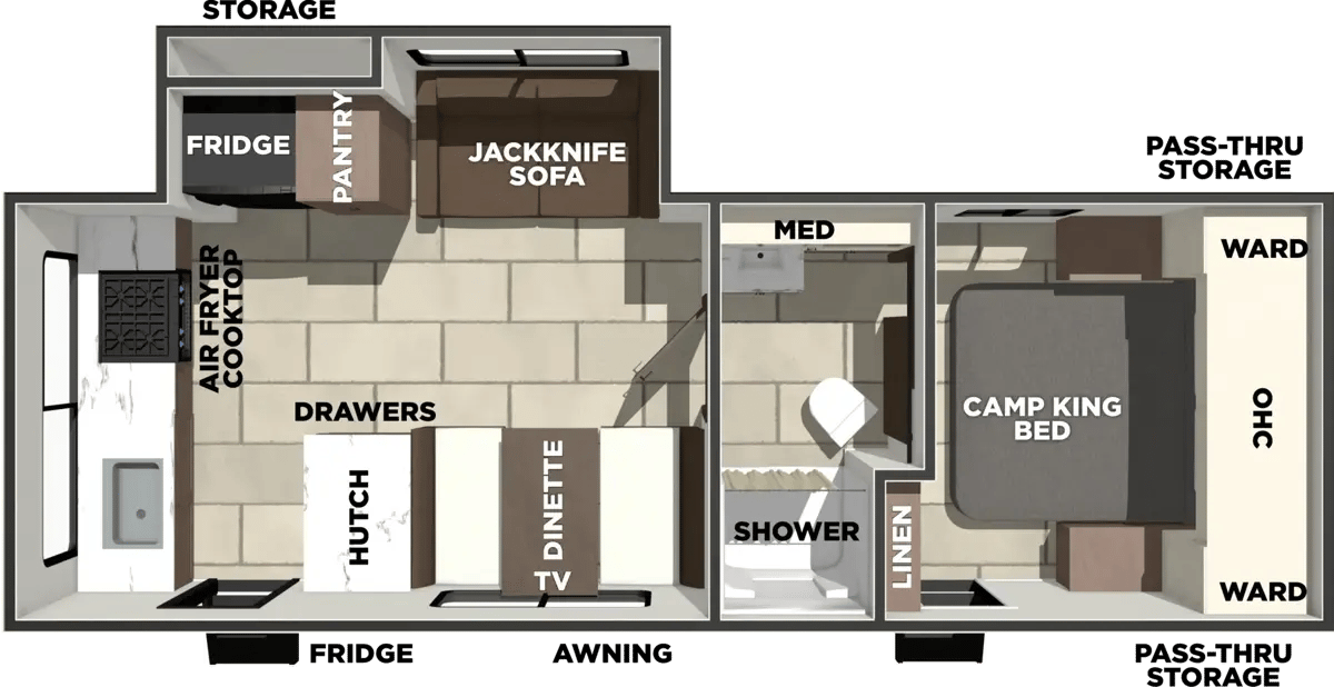 Forest River Tracer 235RK floorplan