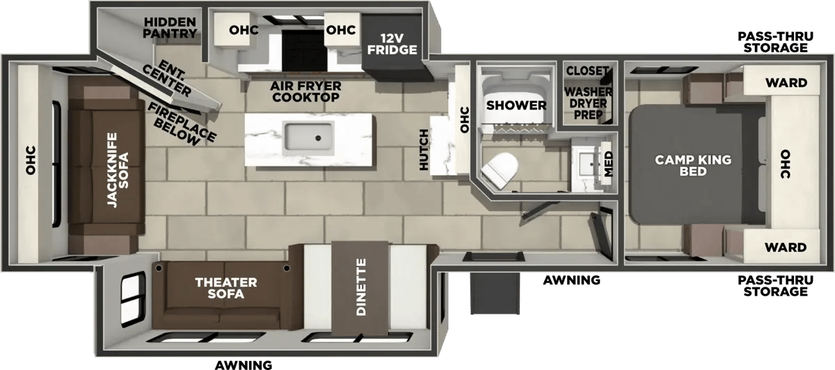 Forest River Tracer 280IK floorplan