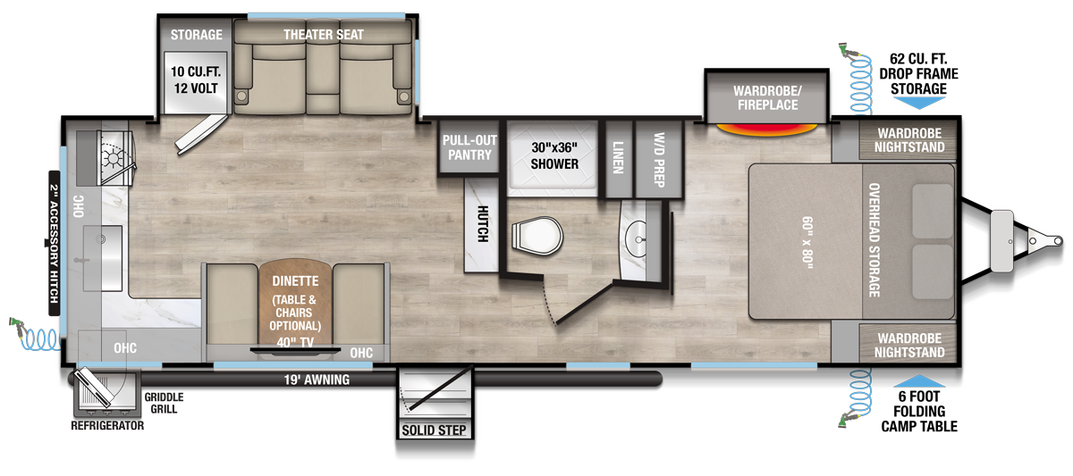 Alliance RV Delta 274RKW floorplan