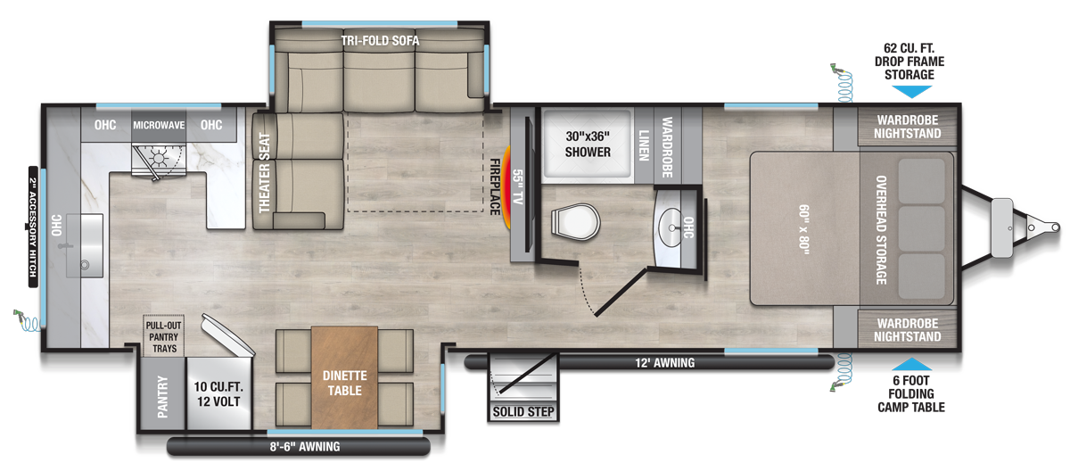 Alliance RV Delta 284RK floorplan