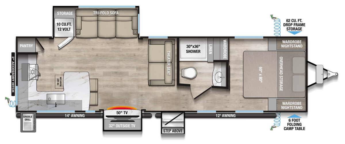 Alliance RV Delta 294RK floorplan