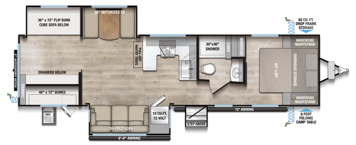 Alliance RV Delta 321BH floorplan
