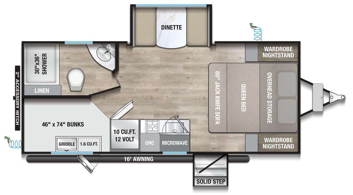 Alliance RV Delta Solo BH181 floorplan