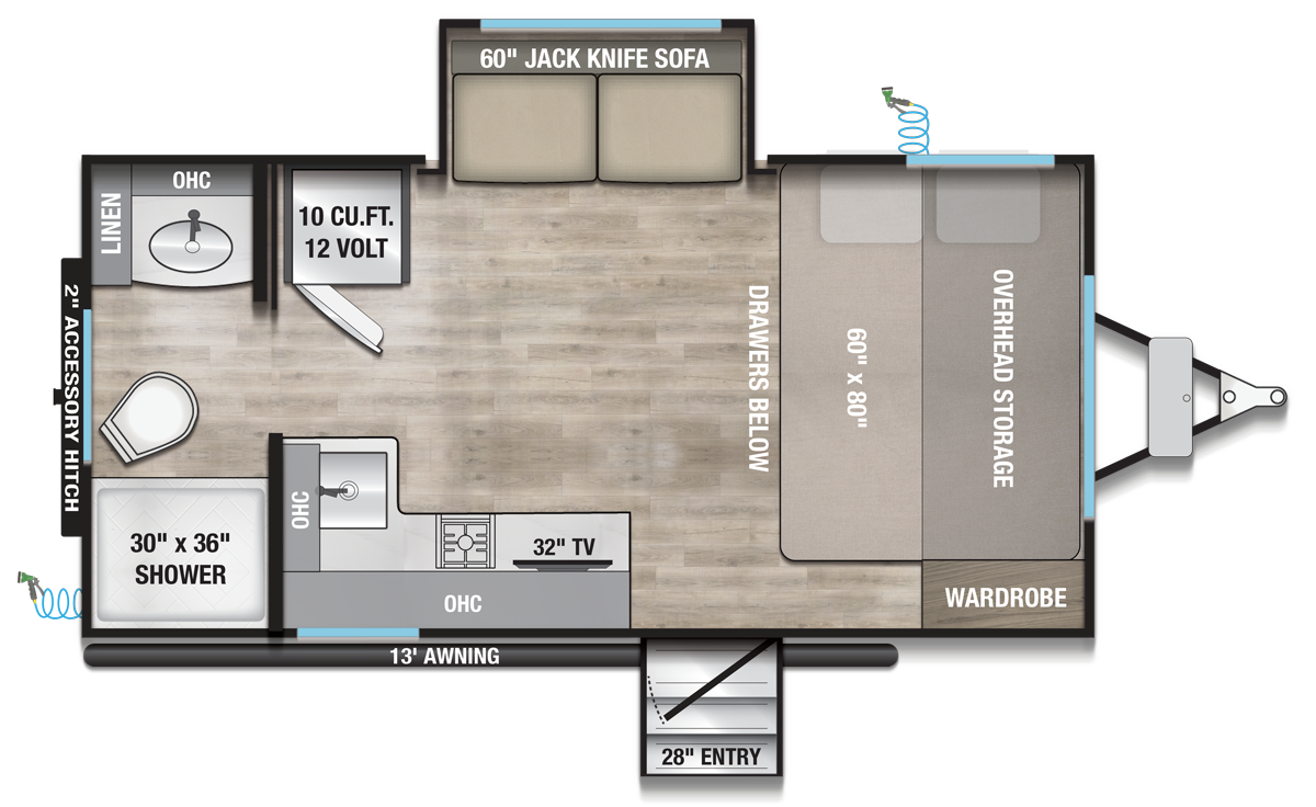 Alliance RV Delta Solo ML166 floorplan
