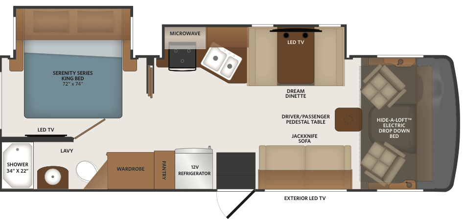 Fleetwood Flair 28A floorplan
