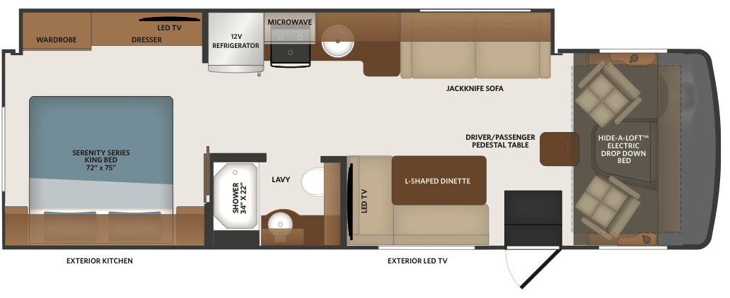 Fleetwood Flair 29M floorplan