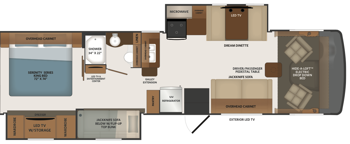 Fleetwood Flair 33B6 floorplan
