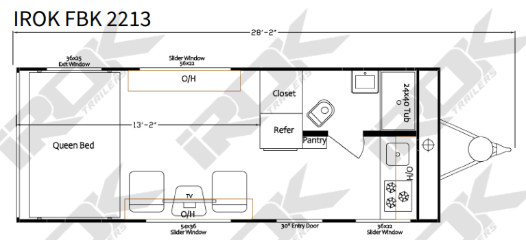 iROK FBK Race 2213 floorplan