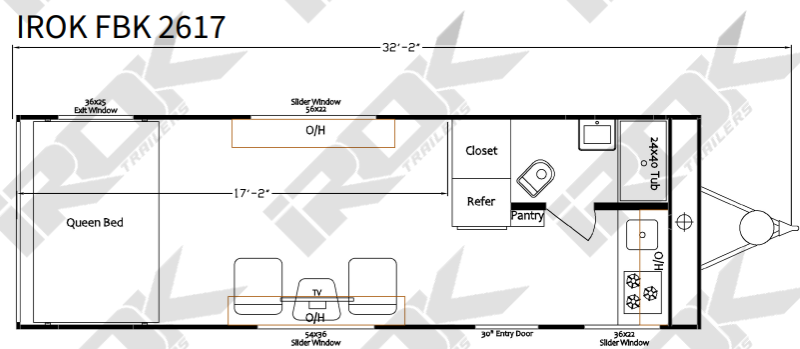 iROK FBK Race 2617 floorplan