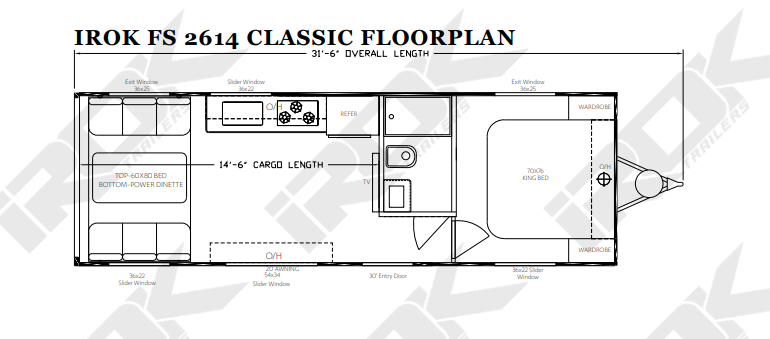 iROK FS 2614 Classic floorplan