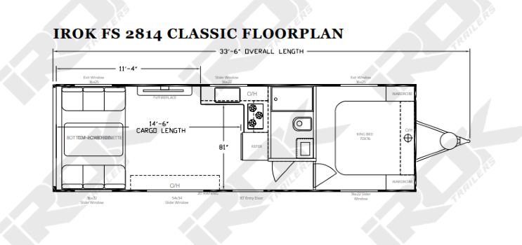 iROK FS 2814 Classic floorplan