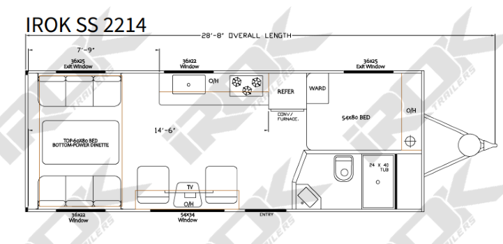 iROK SS Luxe 2214 floorplan