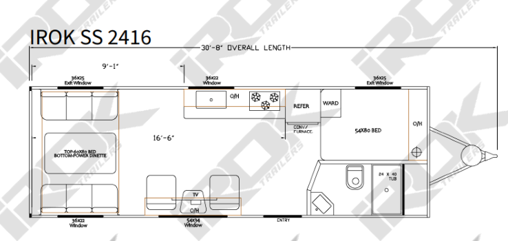 iROK SS Luxe 2416 floorplan