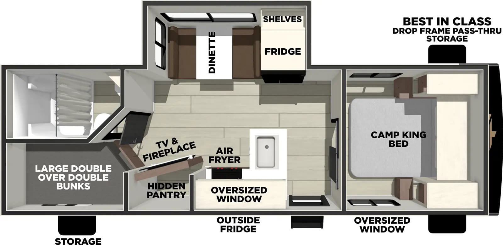 Prime Time Avenger 23BHS floorplan