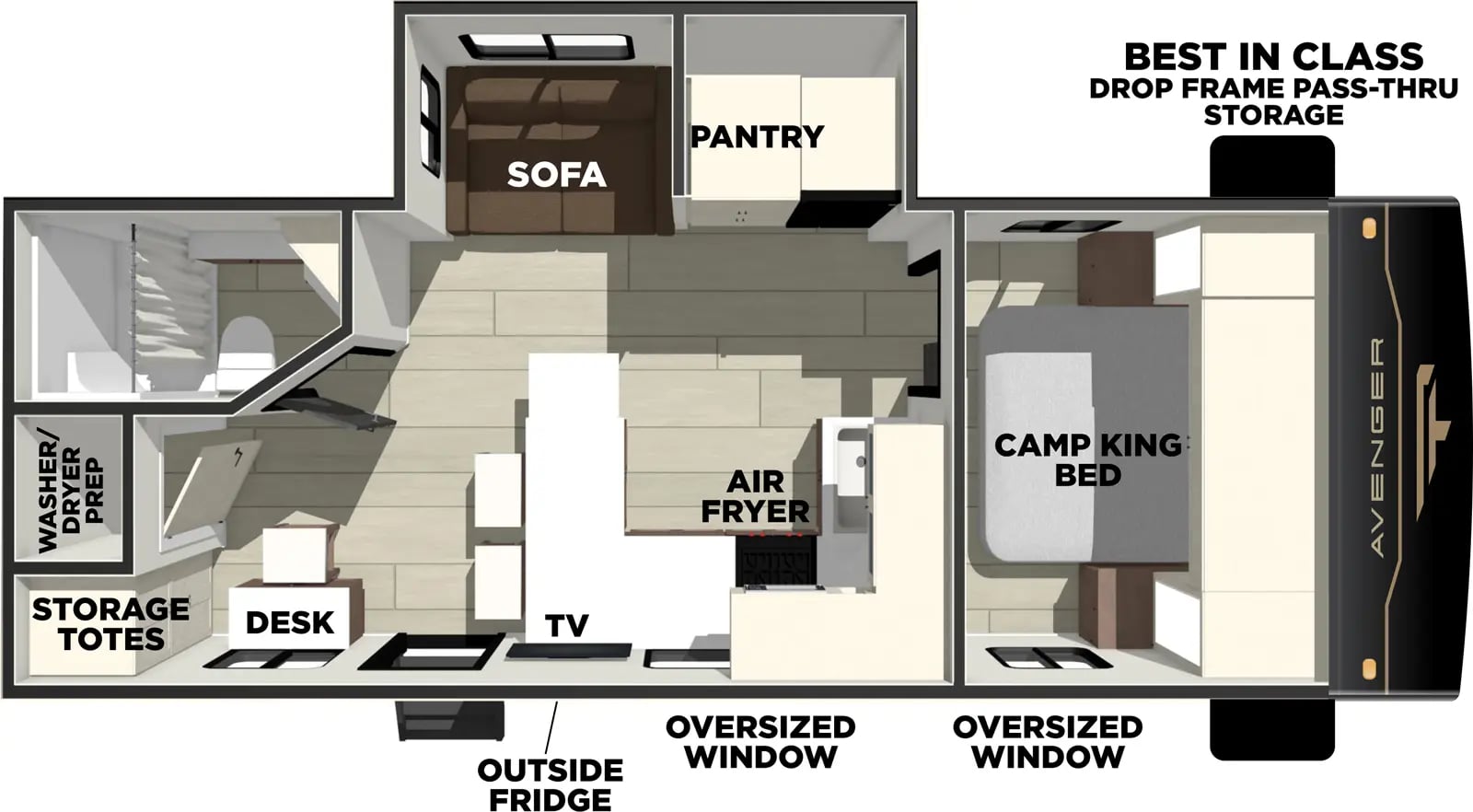 Prime Time Avenger 25MKO floorplan