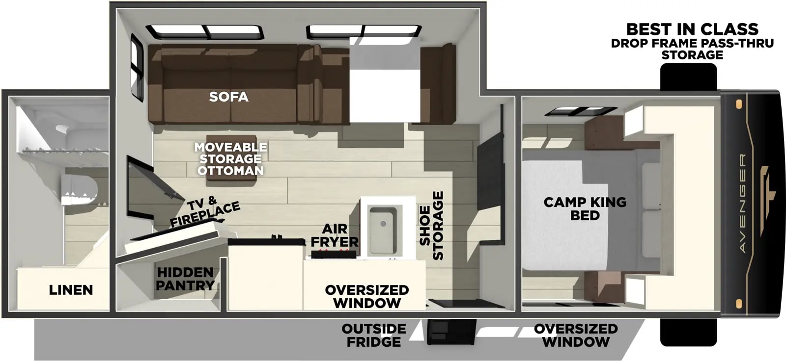 Prime Time Avenger 25RBS floorplan