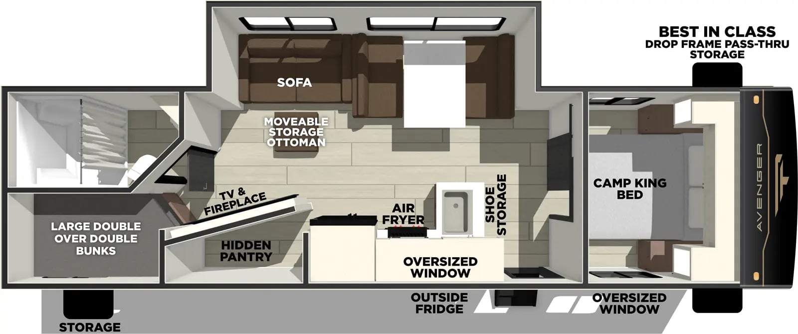Prime Time Avenger 26DBS floorplan
