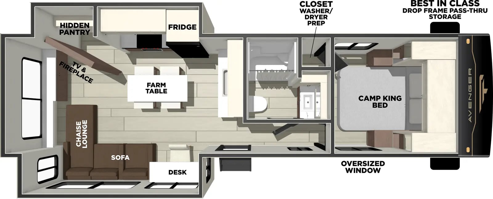 Prime Time Avenger 27REI floorplan