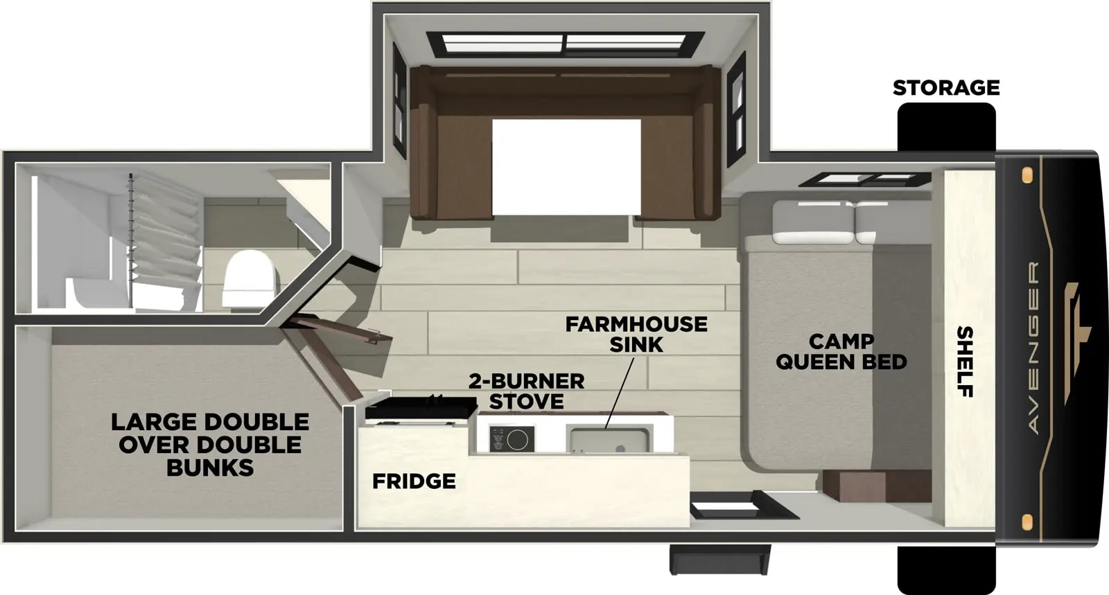 Prime Time Avenger LT 18DBS floorplan
