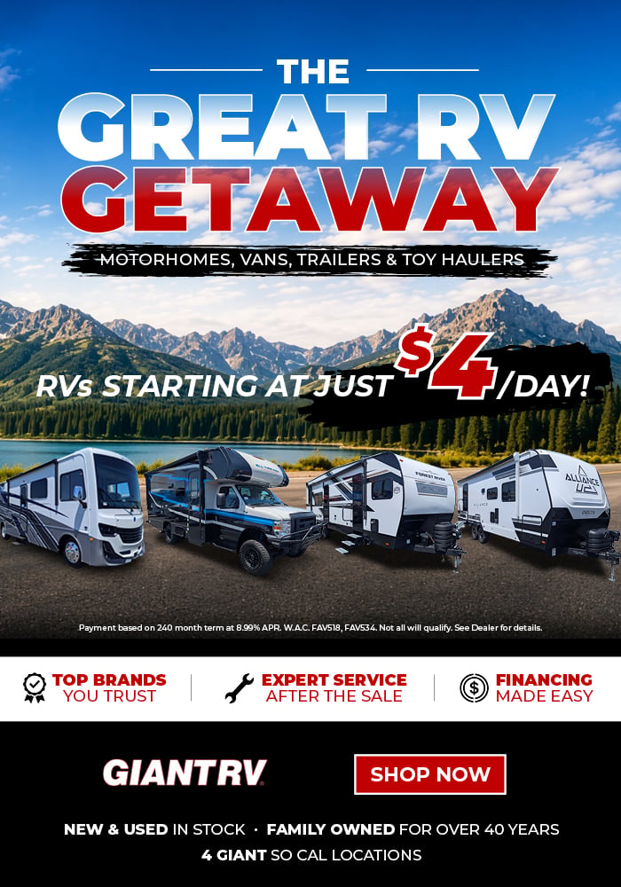 Great RV Getaway Sales Event