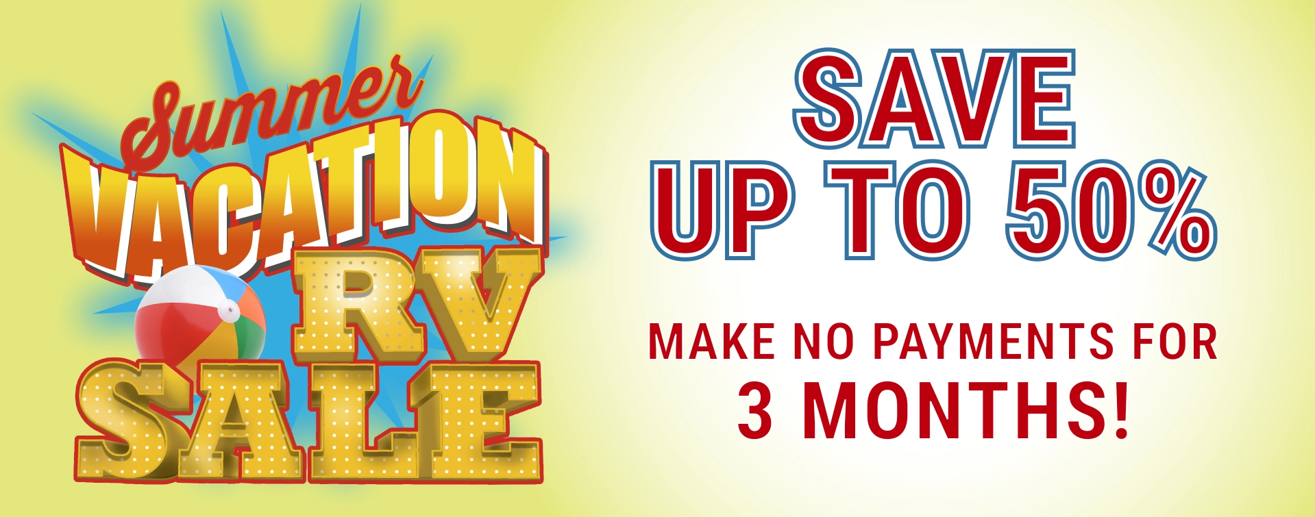 Summer Vacation RV Sale