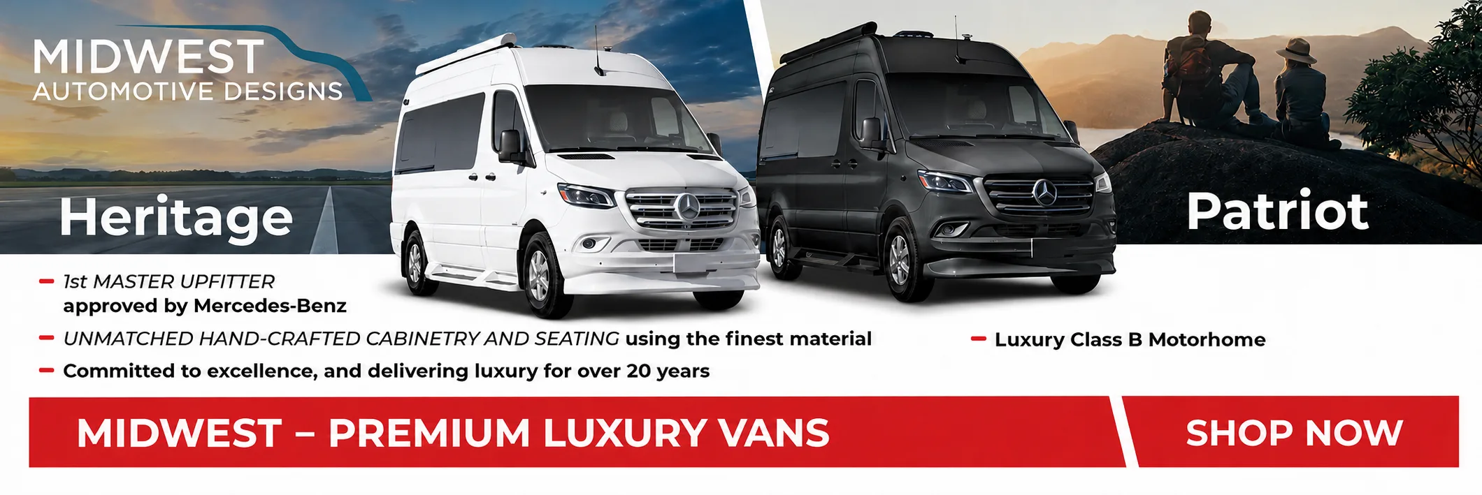 Midwest Heritage & Patriot — premium luxury vans, shop now