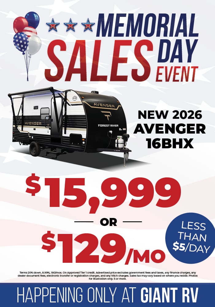 Travel Trailer (2026 Avenger 16BHX) - Web Banner3