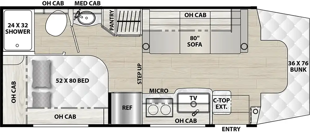 Coachmen Cross Trail 24FL Floorplan