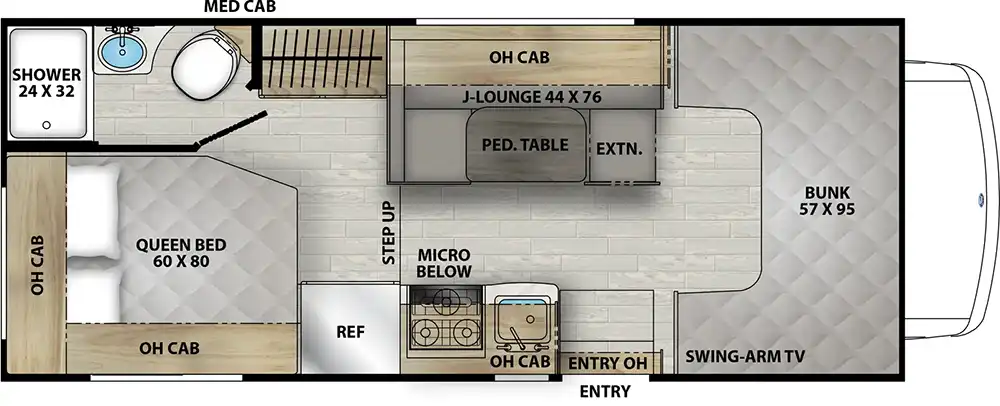 Coachmen Leprechaun 210QSS Floorplan